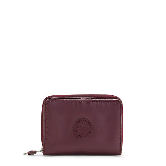 Kipling Money Love Metallic Small Wallet Lommebok Burgunder | NO 1009EB